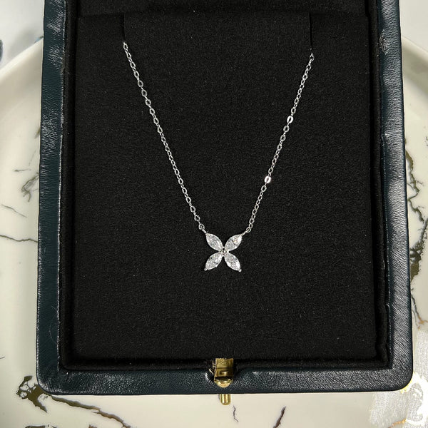CLASSIC MARQUISE CLOVER NECKLACE WITH CUBIC ZIRCONIA